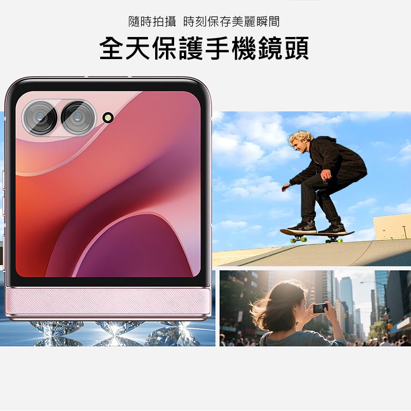 Imak 艾美克 Moto razr 60 鏡頭玻璃貼(一體式) 奈米吸附 鏡頭貼 鏡頭保護貼 鏡頭膜-細節圖5