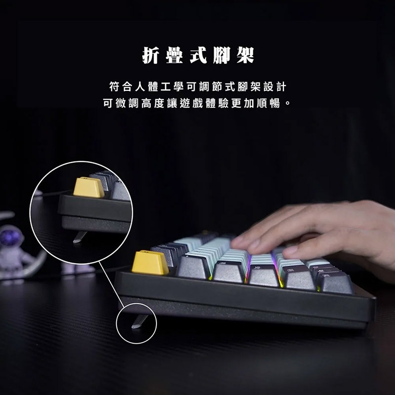 FANTECH MK890 ATOM96 95%可換軸體RGB機械式鍵盤 有線鍵盤 電競鍵盤 注音 倉頡-細節圖8