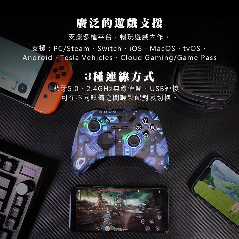 FANTECH WGP15 無線賽車遊戲專用線性扳機震動搖桿 遊戲手把-細節圖7