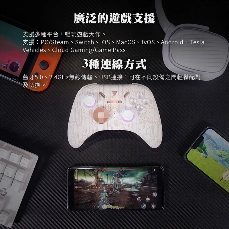 FANTECH WGP15A 無線賽車遊戲專用線性扳機震動搖桿 遊戲手把-細節圖6