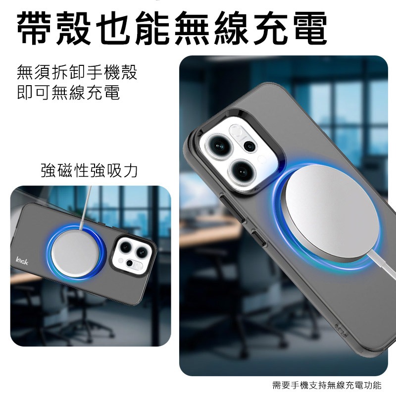 Imak 艾美克 OPPO Reno 14 5G 巧克力保護套(磁吸款) 保護殼 輕薄 透明套 TPU軟套 不易發黃-細節圖3