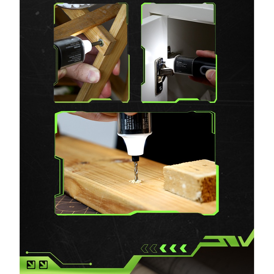 JAKEMY JM-8198 二合一接頭電動螺絲刀全配組 電動螺絲起子 二合一接頭免轉接-細節圖9