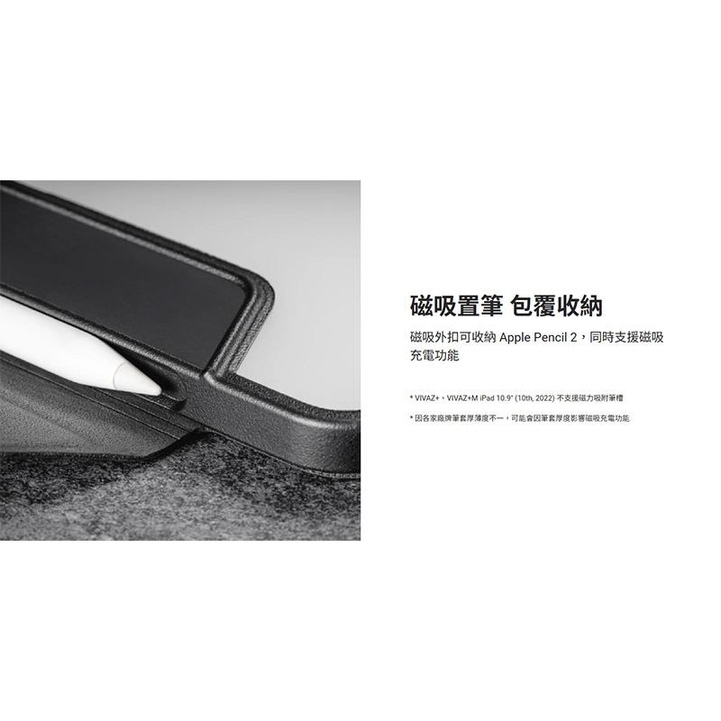 MAGEASY Apple iPad Pro 12.9 (2018~2022) Vivaz+M 多角度支架透明保護套-細節圖7