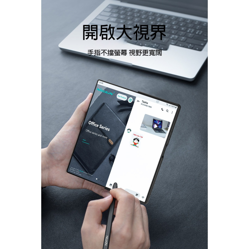 NILLKIN SAMSUNG Galaxy Z Fold 7 5G 秦系列 Pro 皮套(攜筆款) 插卡 保護套-細節圖8