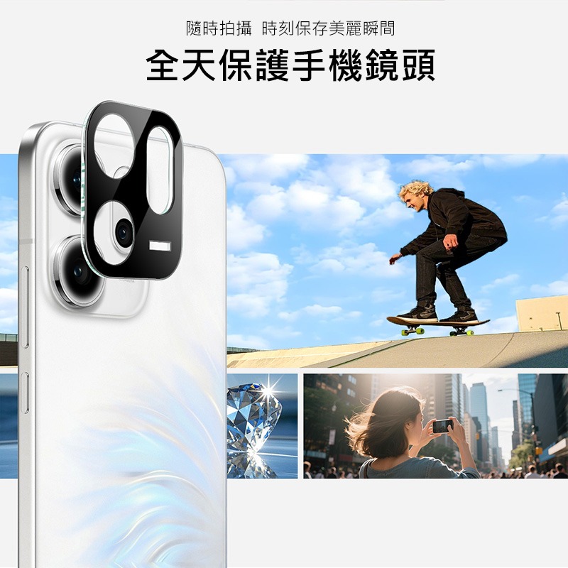 Imak 艾美克 OPPO Reno 14 F 5G 鏡頭玻璃貼(一體式)(曜黑版) 奈米吸附 鏡頭貼 鏡頭保護貼 鏡頭-細節圖5