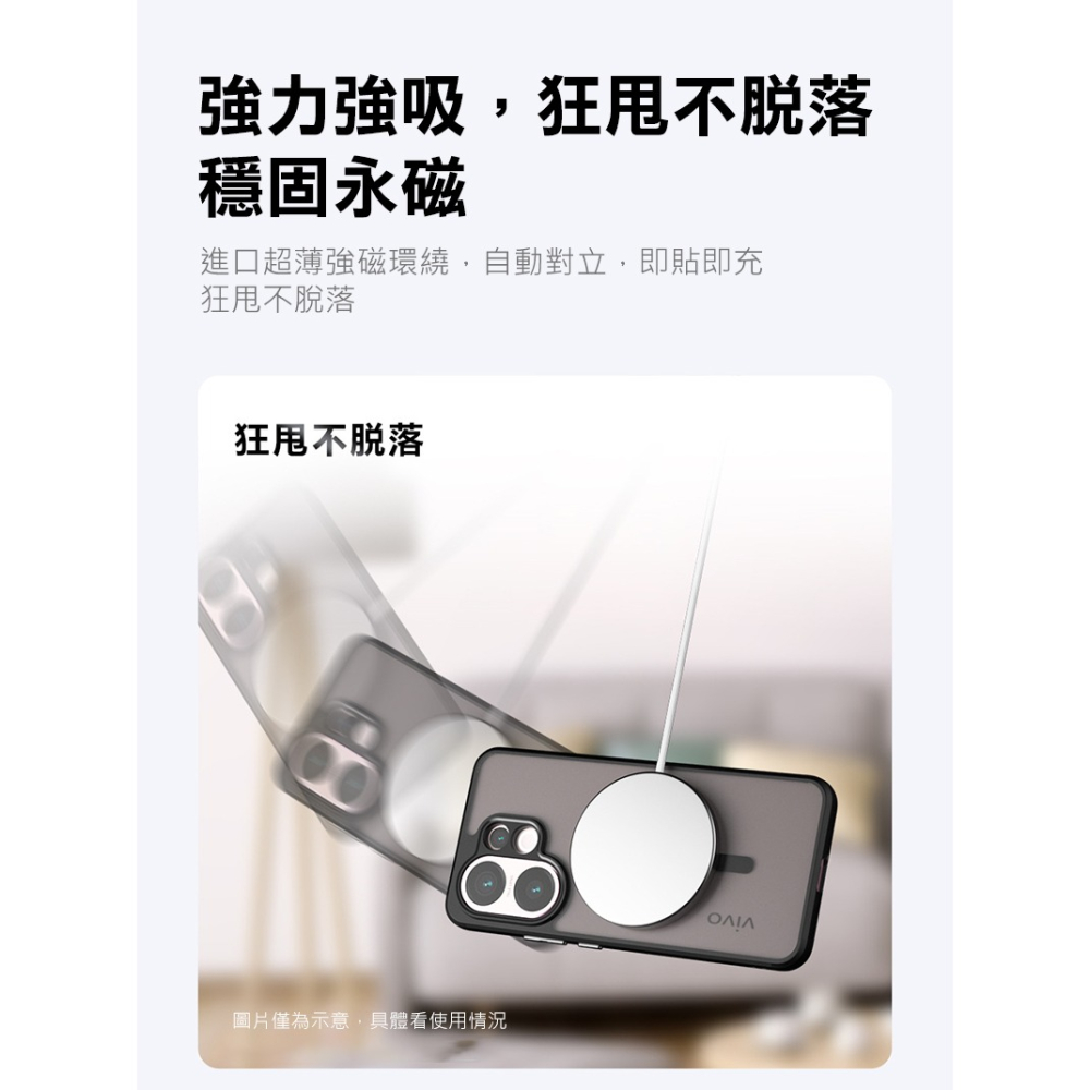 Go Boy vivo X200 FE 奇甲雙料保護套 手機殼 保護套 霧面殼 亮面殼 磨砂殼 雙料殼-細節圖6