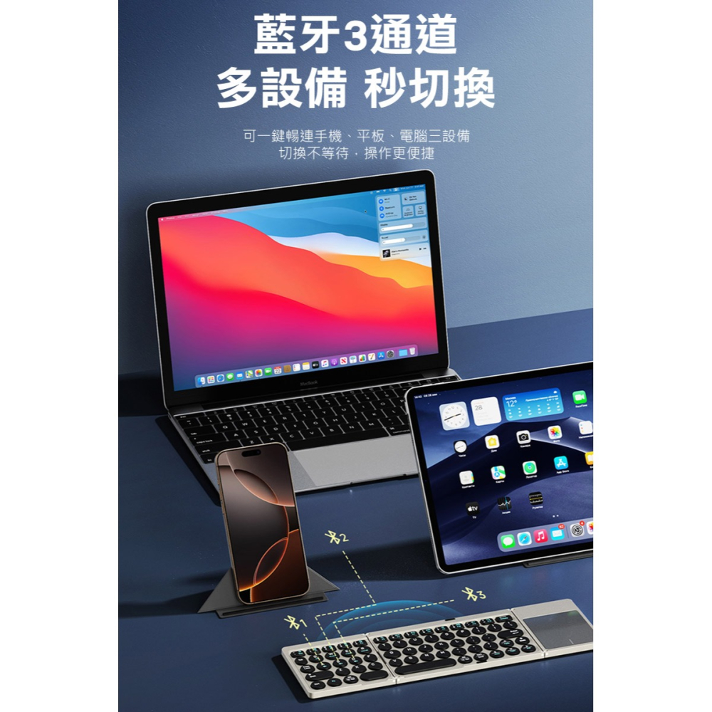 DUX DUCIS OK Flip 便攜藍牙鍵盤 迷你鍵盤 藍芽鍵盤 windows/Mac OS 注音 倉頡-細節圖9