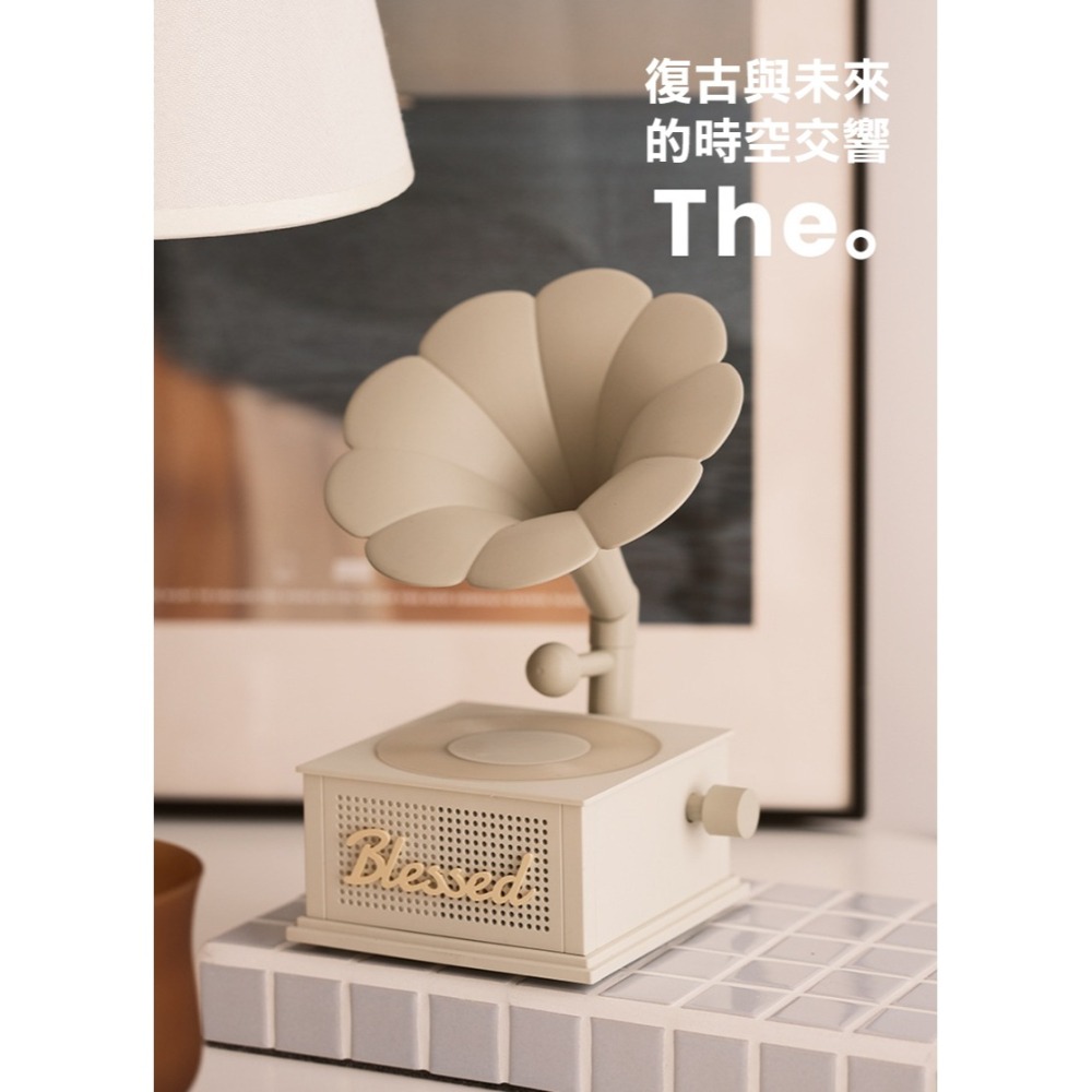 VINTAGE MYCP2488 幸運留聲機藍牙喇叭 藍芽喇叭 無線喇叭 白噪音喇叭 造型喇叭-細節圖10