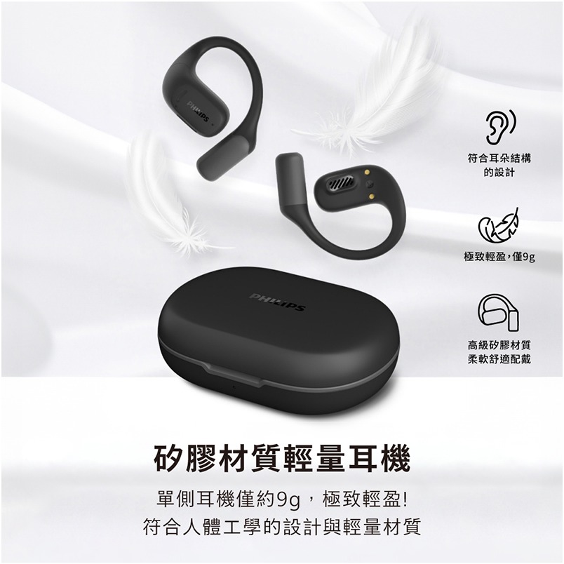 PHILIPS 雙AI降噪麥克風長續航運動藍牙耳機 藍芽耳機-細節圖9