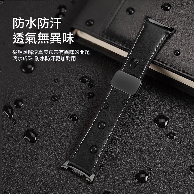 DUX DUCIS SAMSUNG 三星 Galaxy Watch 8 YA 真皮錶帶 手錶帶 表帶 磁扣 小牛皮 防水-細節圖7