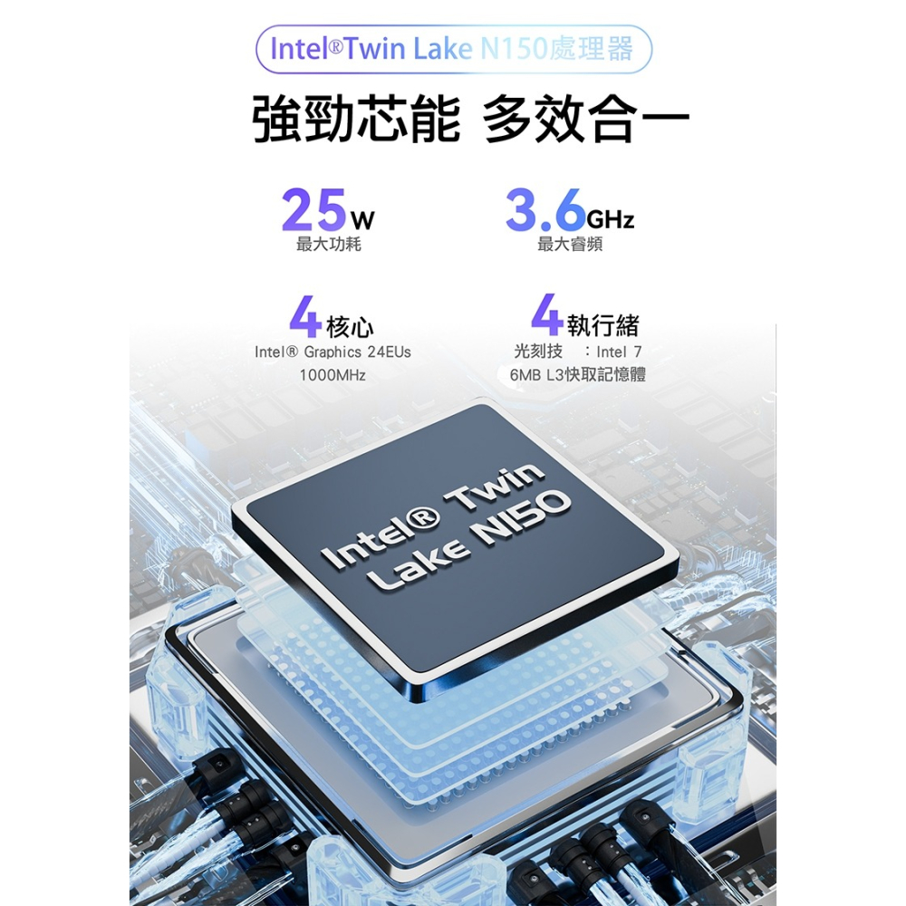 MOREFINE M11 掌上平板電腦(Intel N150 3.6GHz) - 16G 系列 小主機 掌上電腦 平板-細節圖5