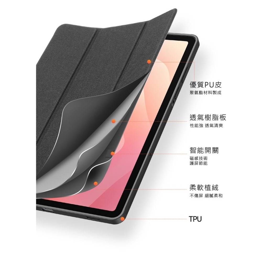 DUX DUCIS SAMSUNG 三星 Galaxy Tab S11 DOMO 筆槽防摔皮套 平板皮套 保護殼 保護套-細節圖10