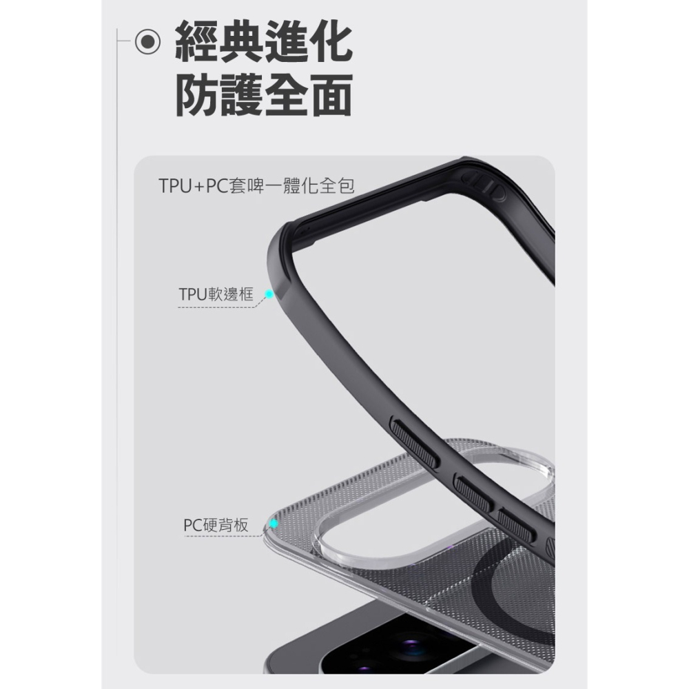 NILLKIN Google Pixel 10 Pro XL 磨砂護盾 Pro 磁吸保護殼(透黑) 保護套 手機殼 磁吸-細節圖5