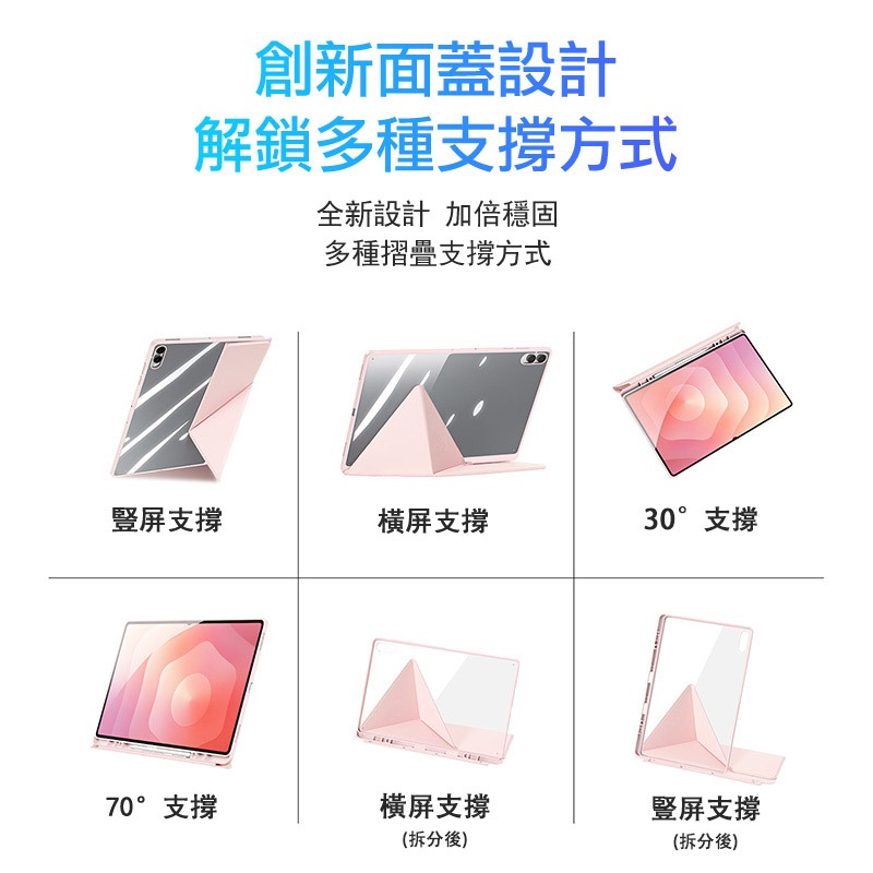 DUX DUCIS SAMSUNG 三星 Tab S11 Ultra Magi 筆槽皮套 平板皮套 Y折皮套 可分離皮套-細節圖7