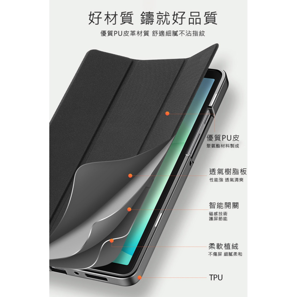 DUX DUCIS SAMSUNG Galaxy Tab A9 / Tab A11 DOMO 防摔皮套 平板皮套 保護殼-細節圖7