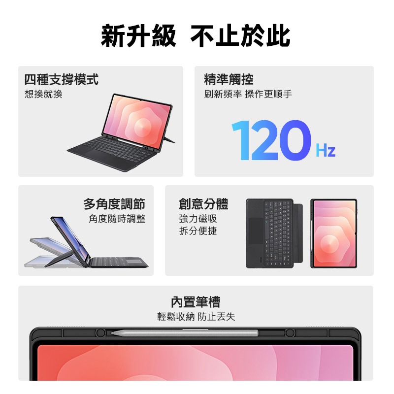 DUX DUCIS SAMSUNG 三星 Galaxy Tab A9+ / Tab A11+ DK 鍵盤保護套(背光版)-細節圖3