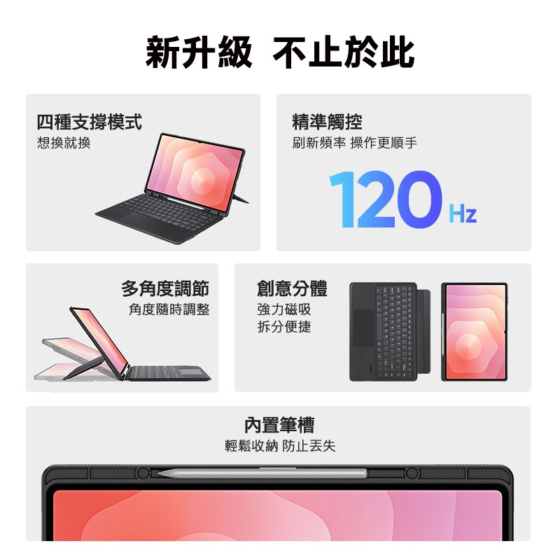 DUX DUCIS SAMSUNG 三星 Galaxy Tab A9+ / Tab A11+ DK 鍵盤保護套 平板保護-細節圖3