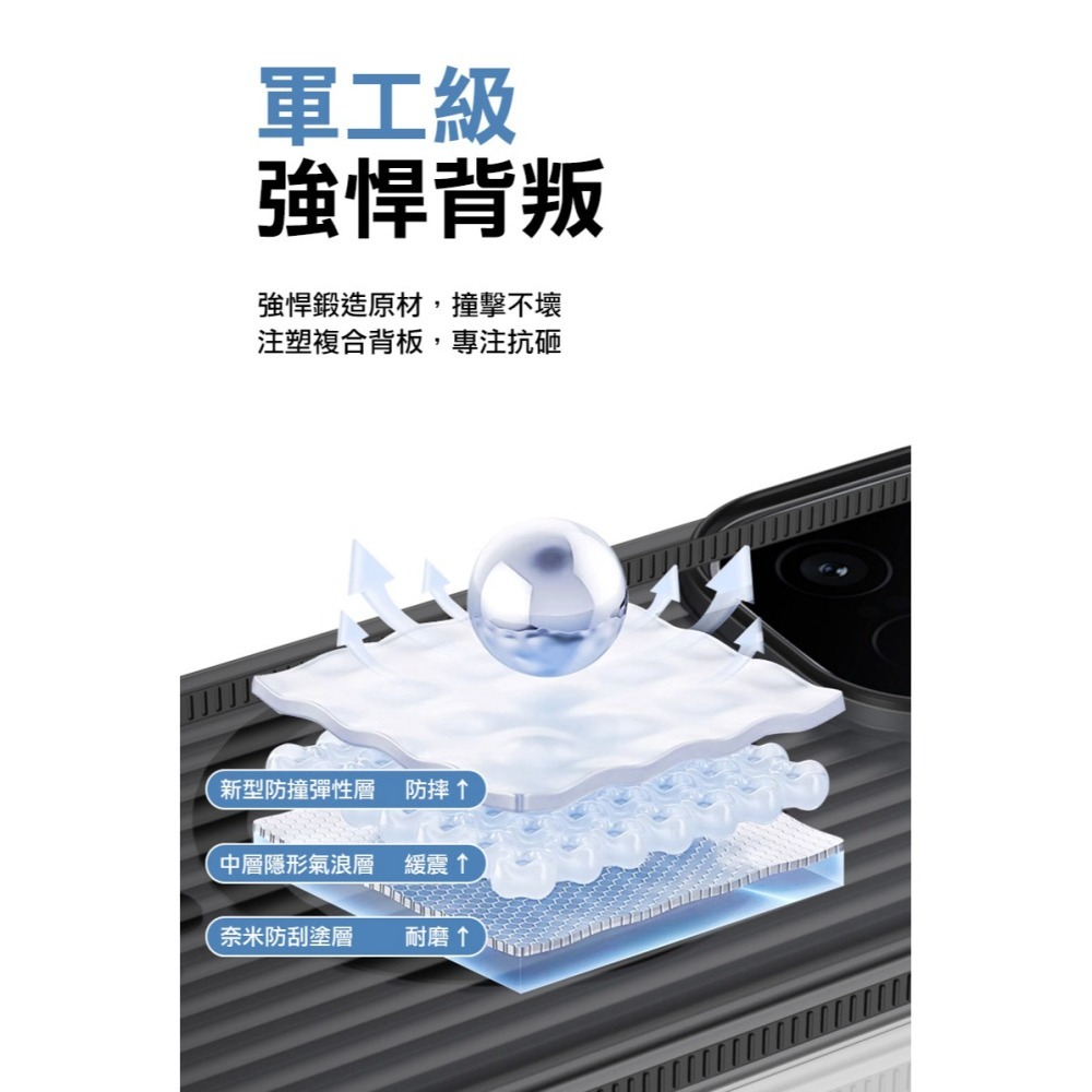QinD iQOO 15 5G 光柵冰霧磁吸殼 瓦楞冰霧磁吸殼 手機殼 保護殼 保護套 磁吸殼 支援 MagSafe-細節圖11