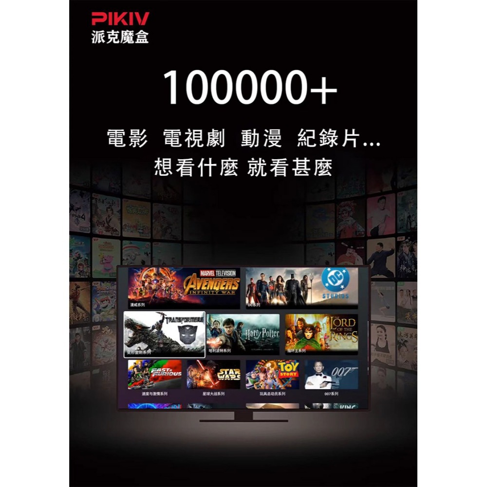 PIKIV 派克魔盒 7P plus 電視盒子 全球通用 國際通用 網絡機頂盒 智能語音 語音助手遙控 機頂盒-細節圖6