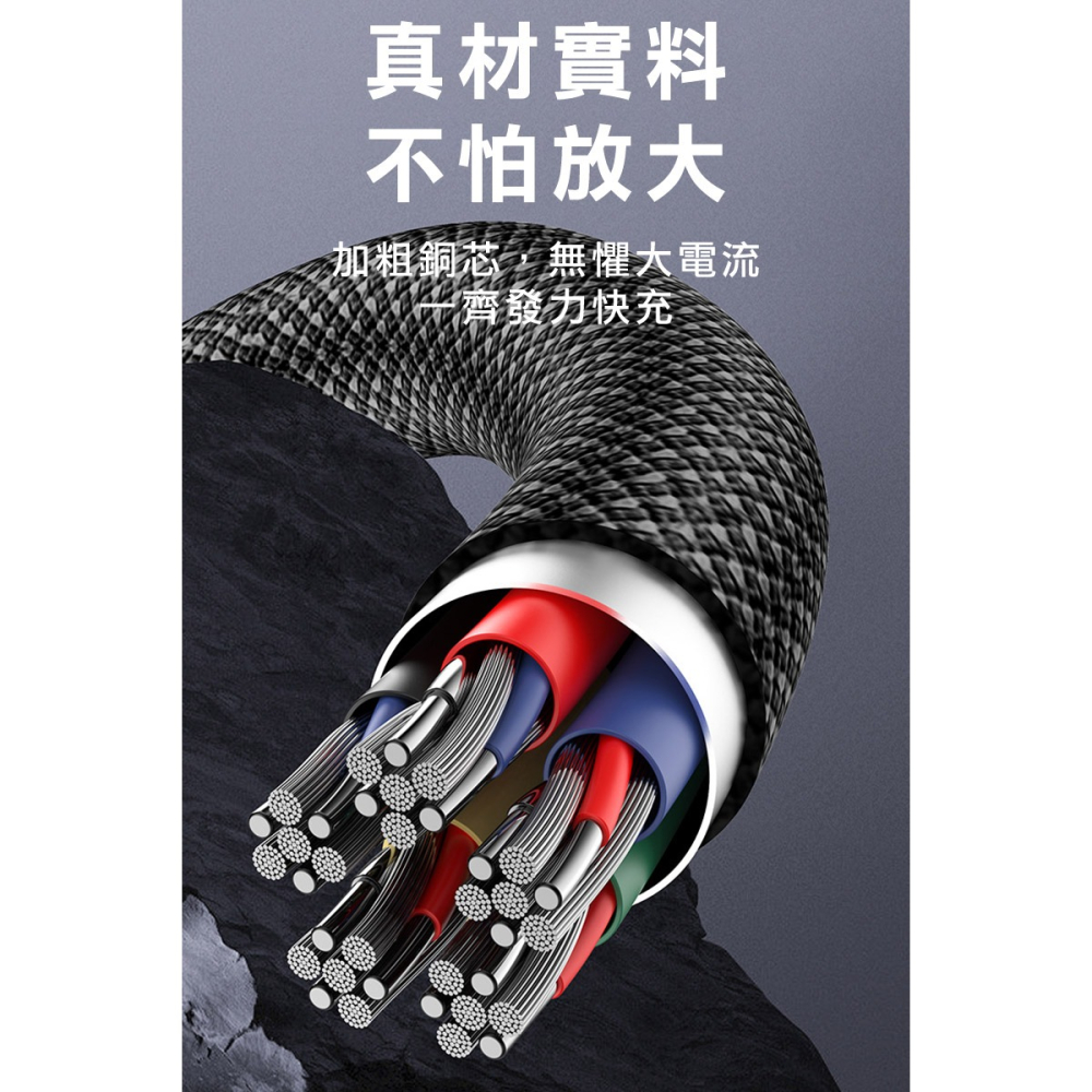 QinD USB Type-C 燈顯示充電線(1.2M)(100W) PD 快充線 充電線 傳輸線-細節圖9