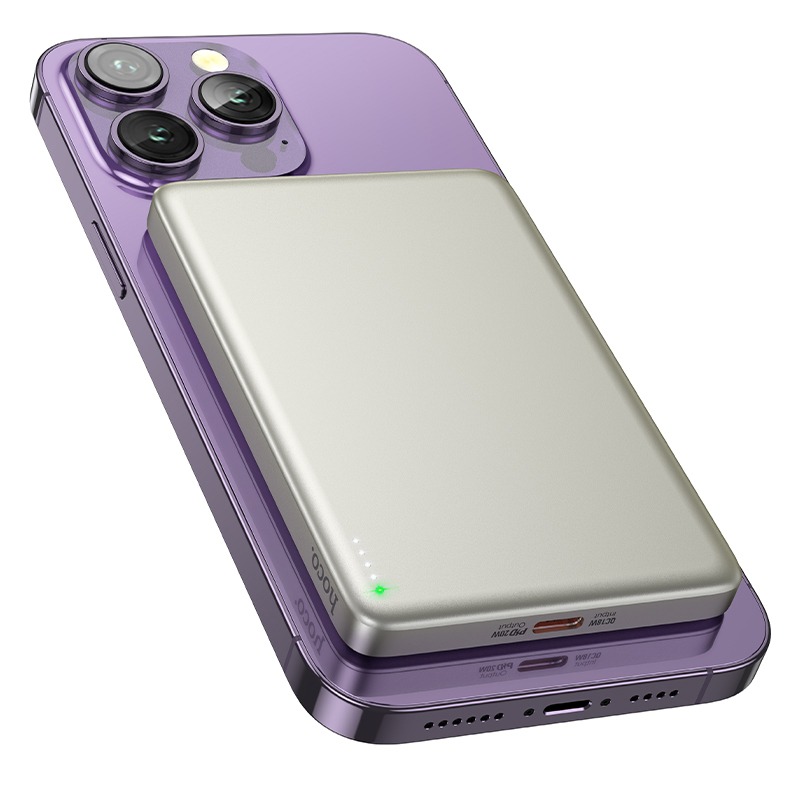 hoco Q26 邁悅 PD20W 磁吸快充行動電源(5000mAh) 支援 MagSafe 支援PD3.0/2.0-細節圖6