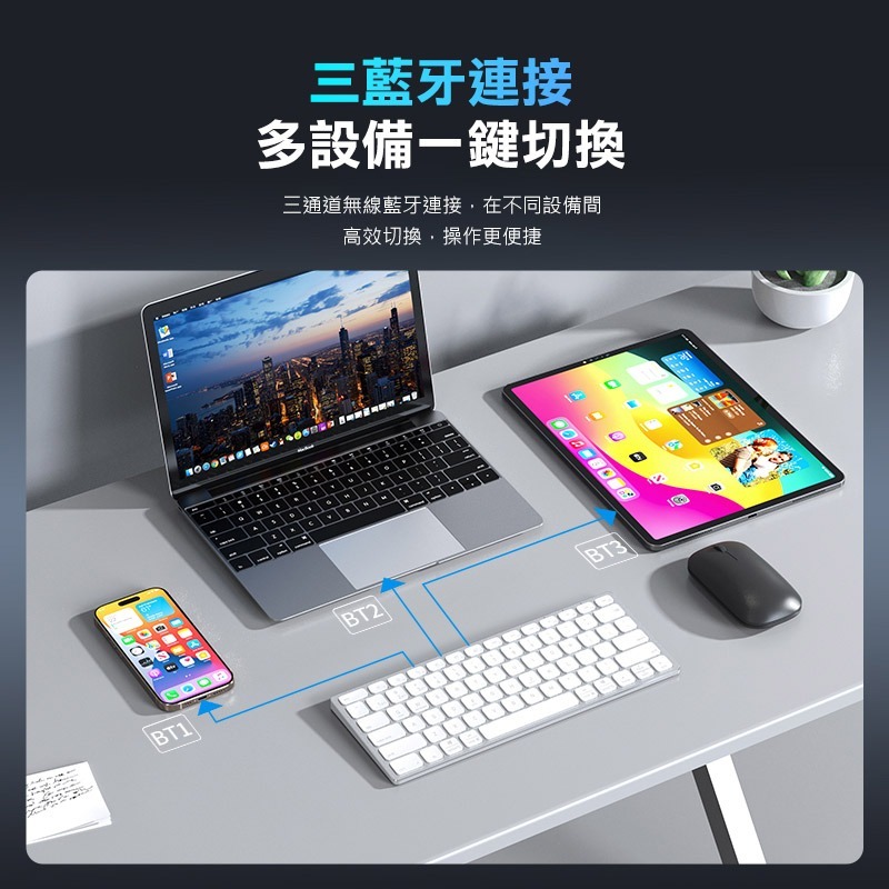 DUX DUCIS LK mini 鋁合金藍牙鍵盤 辦公鍵盤 藍芽鍵盤 windows/Mac OS 注音 倉頡-細節圖4