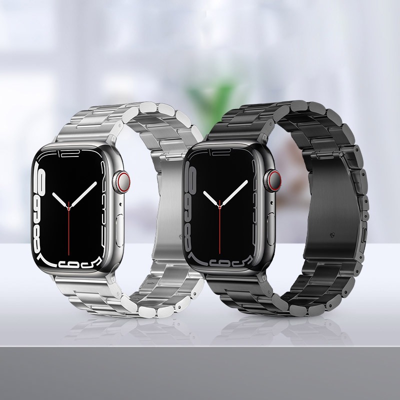 hoco Apple 蘋果 Watch (38mm/40mm/41mm/42mm(十代)) 格朗三珠鋼錶帶(附錶帶調整器-細節圖3