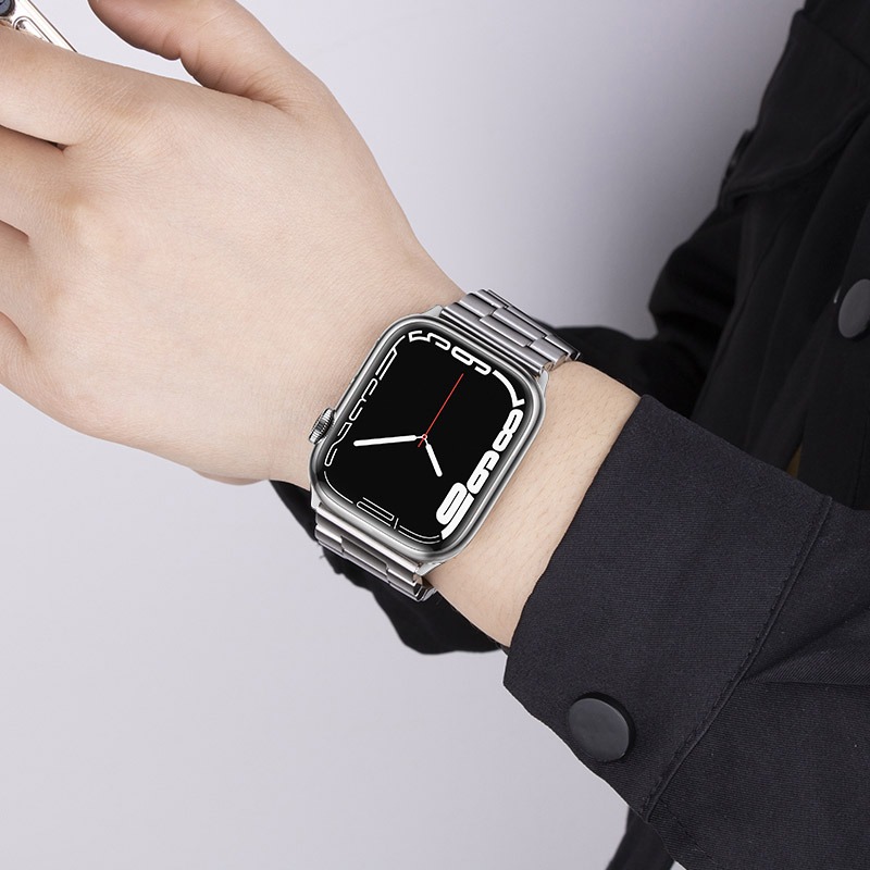 hoco Apple 蘋果 Watch (38mm/40mm/41mm/42mm(十代)) 格朗三珠鋼錶帶(附錶帶調整器-細節圖5
