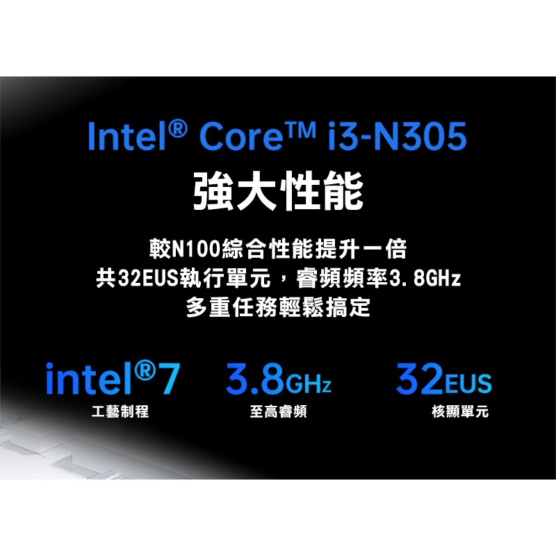 MOREFINE M9S 迷你電腦(Intel Core i3-N305 3.8GHz) - 小桌機 三螢幕輸出 WIN-細節圖6