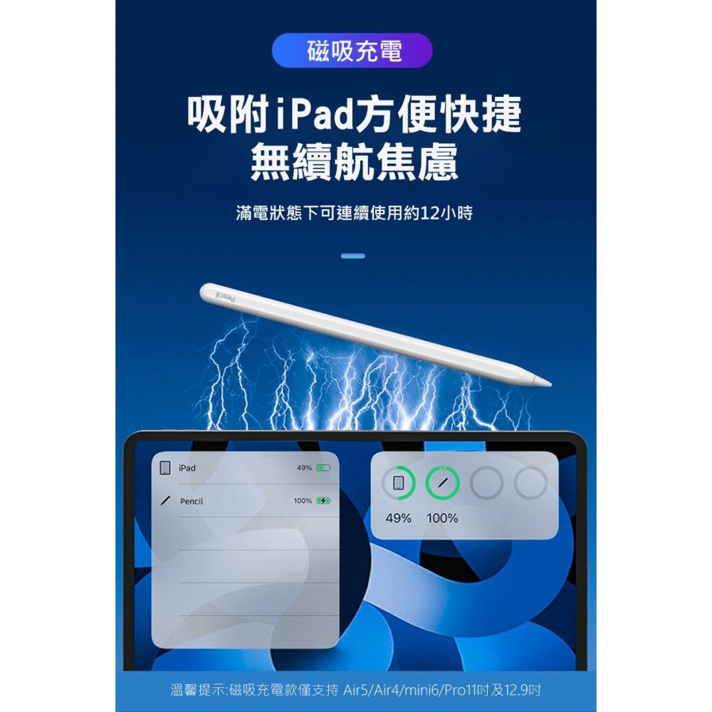 Stylus Pen C10 iPad 專用無線充電觸控筆(套裝版) 磁吸觸控筆 主動式電容筆 手寫筆-細節圖6