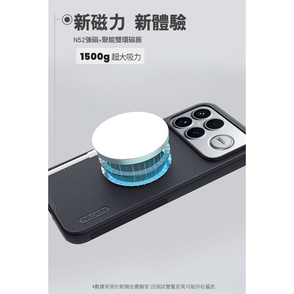 NILLKIN POCO F8 Ultra 5G 磨砂護盾 Pro 磁吸保護殼 保護套 手機殼 磁吸殼 雙料殼-細節圖9