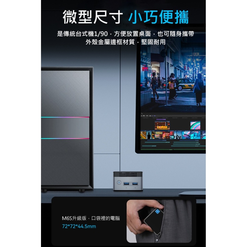 MOREFINE M6S 迷你電腦(Intel N150 3.6GHz) - 12G 系列 小主機 小桌機 雙螢幕輸出-細節圖6