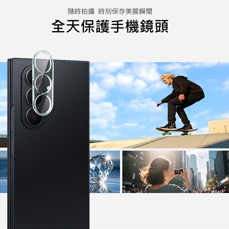 Imak 艾美克 SAMSUNG 三星 Galaxy Z TriFold 5G 鏡頭玻璃貼(一體式) 奈米吸附 鏡頭貼-細節圖5