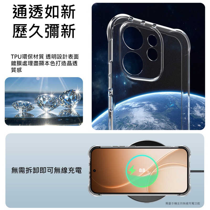 Imak 艾美克 OPPO Reno 15 Pro Max 5G 全包防摔套(氣囊) 保護殼 防摔殼 氣囊套 透明套-細節圖5