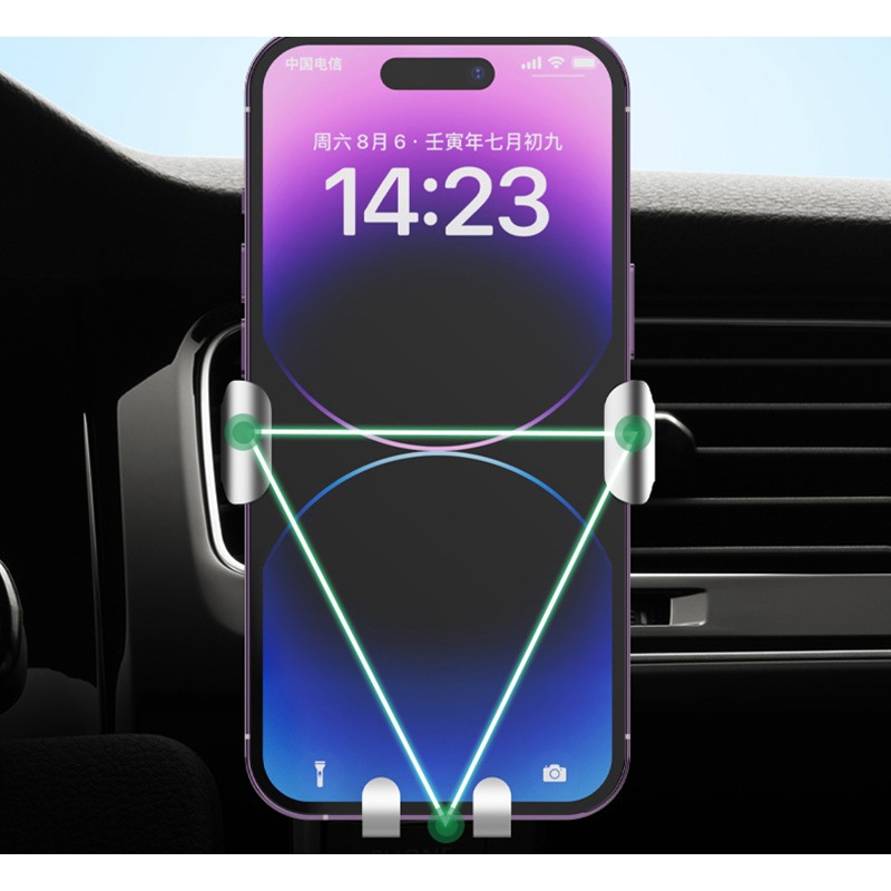 QinD 車用重力手機支架(需搭配球頭支架) 手機架 導航架-細節圖10