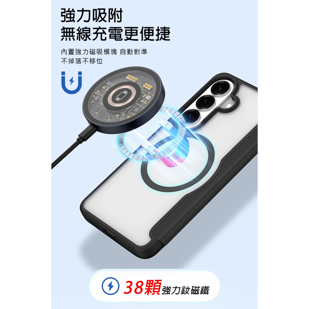 DUX DUCIS SAMSUNG 三星 Galaxy S26 SKIN X Pro 皮套 側翻皮套 插卡 保護套-細節圖5