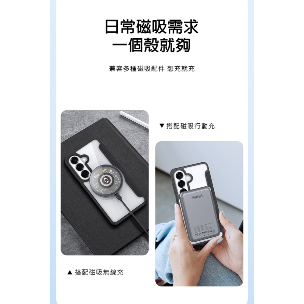 DUX DUCIS SAMSUNG 三星 Galaxy S26 SKIN X Pro 皮套 側翻皮套 插卡 保護套-細節圖6