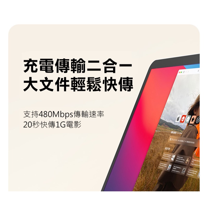 DUX DUCIS AUTO USB Type-C to Lightning 磁性收納充電線(27W)(1M) 傳輸線-細節圖11