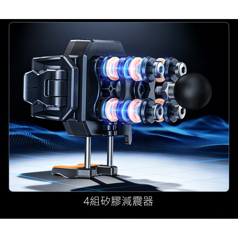 LanParte 迷你減震機車快扣手機支架 手機架 導航支架 外送手機架 摩托車手機架 自行車手機支架 腳踏車手機架-細節圖5