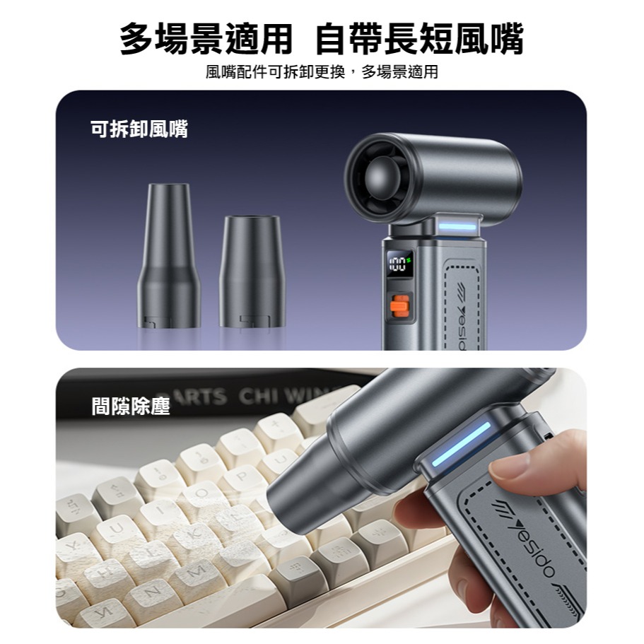 yesido YF19 暴力渦輪風扇 強力風扇-細節圖5