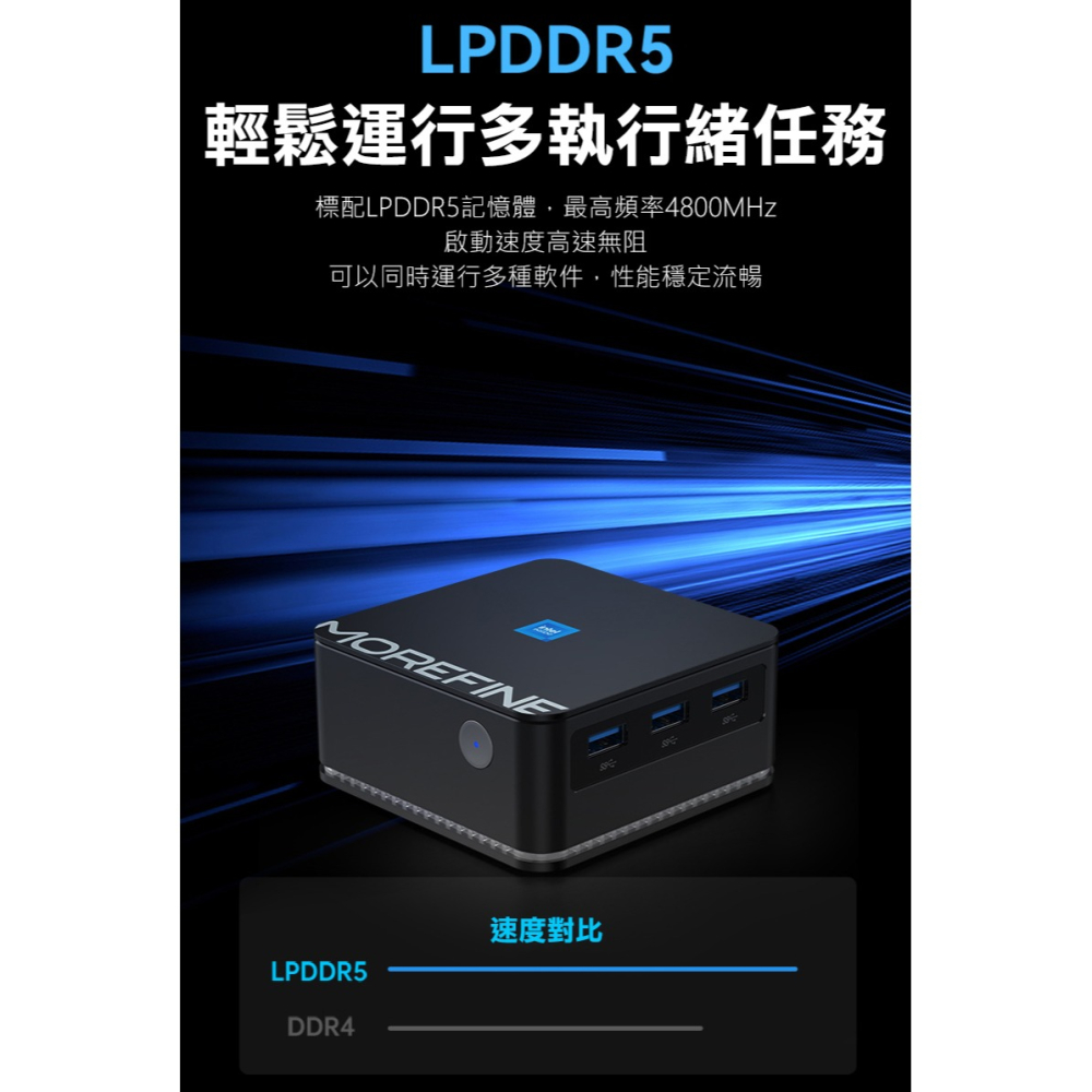 MOREFINE M8S 迷你電腦(Intel N95 3.4GHz) - 12G系列 小桌機 三螢幕輸出 WIN11-細節圖10