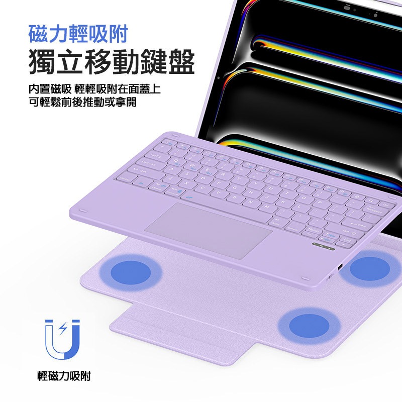 DUX DUCIS Apple 蘋果 iPad Pro 13 (M4/M5) DK 鍵盤(搭配YK平板皮套) 平板保護套-細節圖4