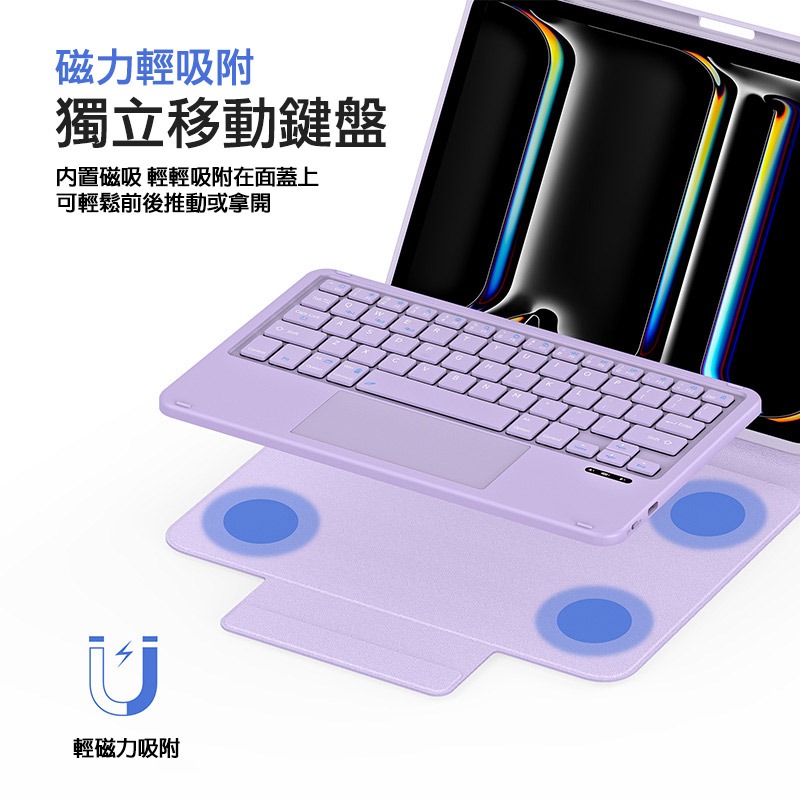 DUX DUCIS Apple 蘋果 iPad Pro 11 (M4/M5) DK 鍵盤(搭配YK平板皮套) 平板保護套-細節圖4