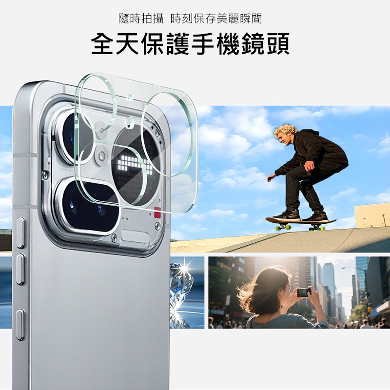 Imak 艾美克 Nothing Phone (4a) Pro 鏡頭玻璃貼(一體式) 奈米吸附 鏡頭貼 鏡頭保護貼 鏡頭-細節圖5