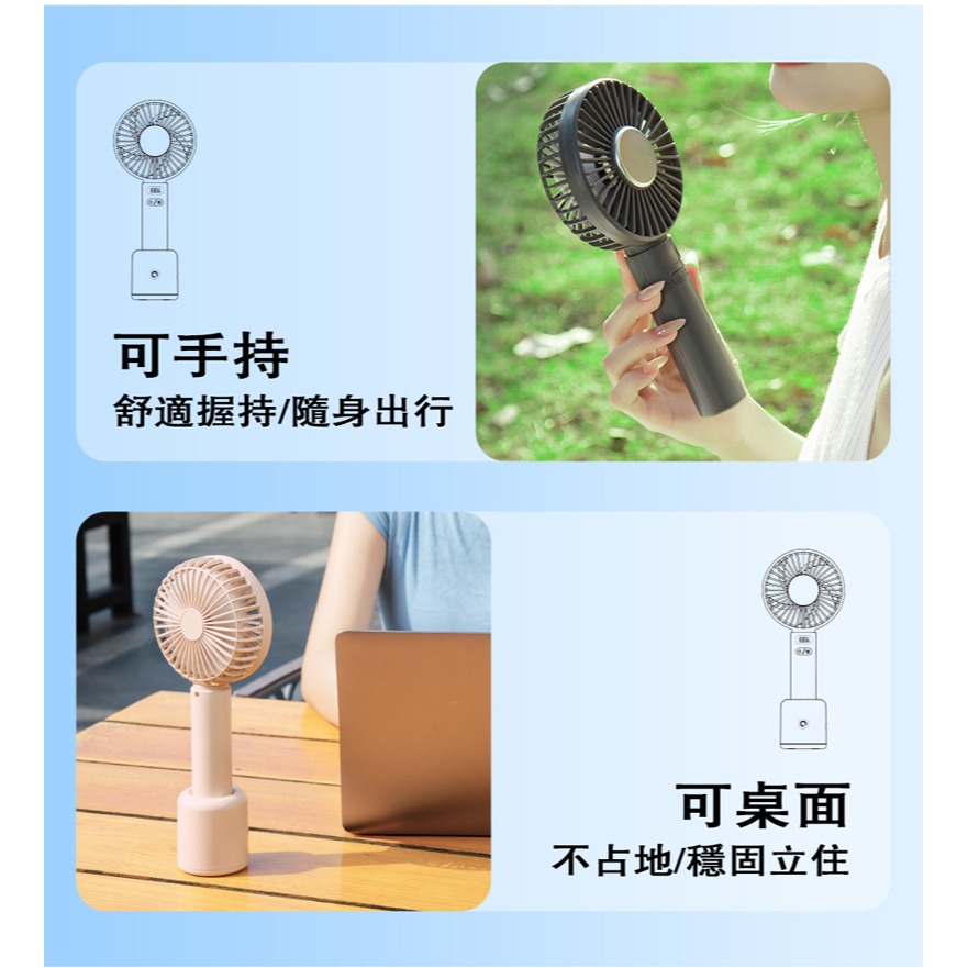 CYKE 632 擺頭製冷風扇 半導體製冷 渦輪風扇 桌面風扇 可站立風扇 旋轉底座 超長續航 BSMI 認證-細節圖9
