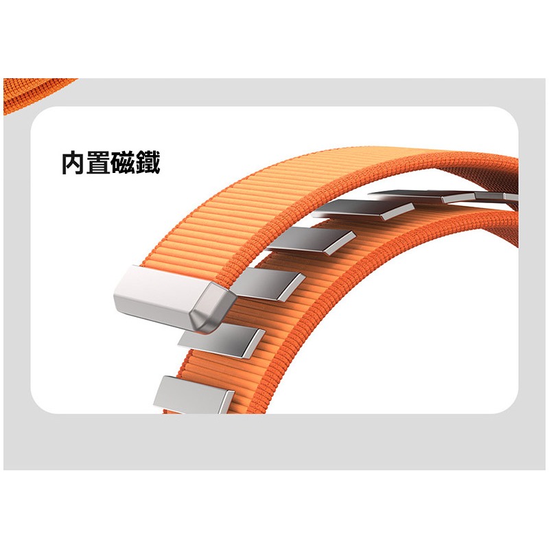 DUX DUCIS Apple Watch (38/40/41/42(十代)mm) YM 尼龍編織磁吸錶帶 手錶帶 表帶-細節圖4