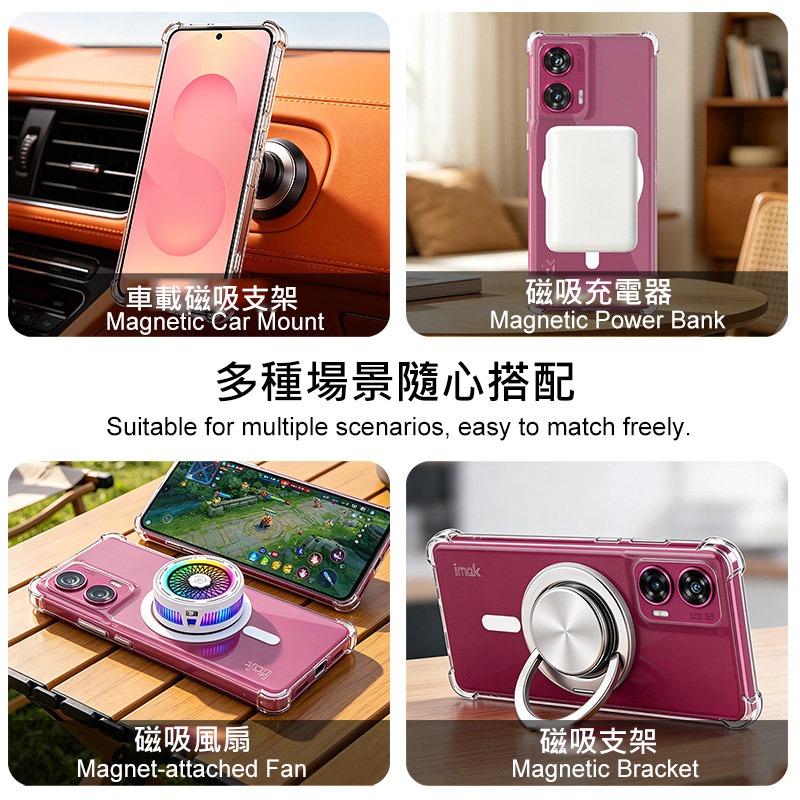 Imak 艾美克 SONY Xperia 1 VIII 全包防摔套(氣囊)(磁吸款) 保護殼 防摔殼 氣囊套 透明套-細節圖7