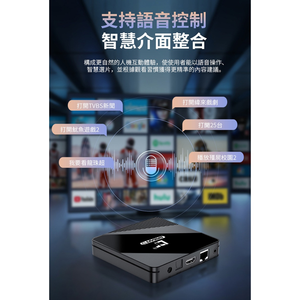 Dream 夢想盒子．12代 【青春版】智慧型語音電視盒 熱烈預購中 Android 14 4K超清影音智慧盒子 機上盒-細節圖6