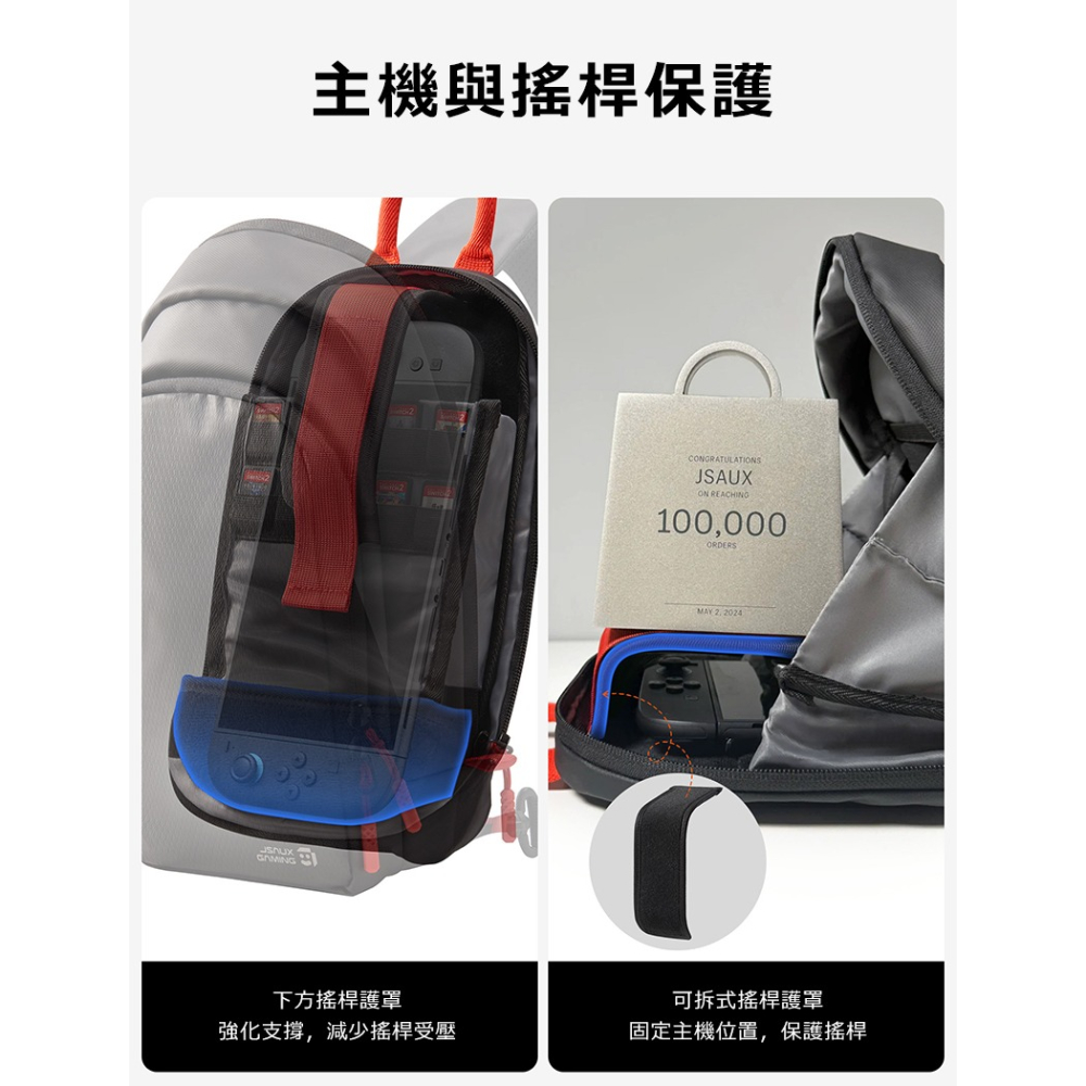 JSAUX BG0131 電玩掌機隨行胸包 Switch Switch2 ROG Ally ROG Xbox Ally-細節圖4