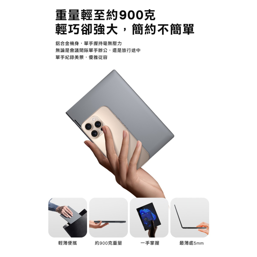 Zwide N11 10.5吋觸控迷你筆記型電腦(Intel i5-1235U) - 16G / 512GB 迷你筆電-細節圖3